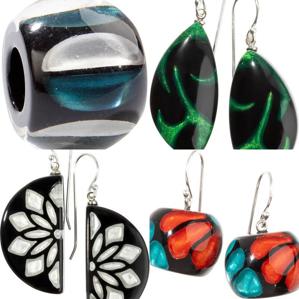 Glitz Series collection — handmade resin jewellery by ZSISKA