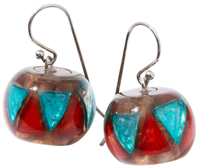 BLISS by ZSISKA Glam Series Earrings — Tri-triangle, red