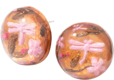 BLISS by ZSISKA Glitz Series Earrings — Colour cherry-blossom stud