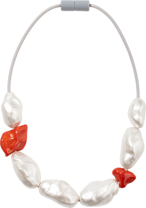 ZSISKA Design Perla 8-Bead Necklace - Coral