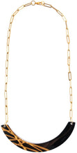 Load image into Gallery viewer, ZSISKA DESIGN Galleria 1-Bead Necklace — Gold Crackle on Black