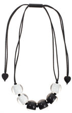 Load image into Gallery viewer, ZSISKA Design Colourful Beads 6-Bead Necklace - Ivory & Navy