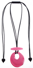 Load image into Gallery viewer, ZSISKA DESIGN - ADJUSTABLE CORD - CIRCLE - PENDANT - COLOURFUL STATEMENT
