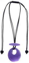 Load image into Gallery viewer, ZSISKA DESIGN - ADJUSTABLE CORD - CIRCLE - PENDANT - COLOURFUL STATEMENT