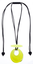 Load image into Gallery viewer, ZSISKA DESIGN - ADJUSTABLE CORD - CIRCLE - PENDANT - COLOURFUL STATEMENT