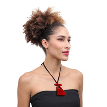 Load image into Gallery viewer, ZSISKA DESIGN - ADJUSTABLE CORD - TRAPEZIUM - PENDANT - COLOURFUL STATEMENT