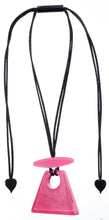Load image into Gallery viewer, ZSISKA DESIGN - ADJUSTABLE CORD - TRAPEZIUM - PENDANT - COLOURFUL STATEMENT