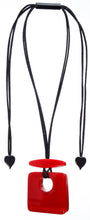 Load image into Gallery viewer, ZSISKA DESIGN - ADJUSTABLE CORD - SQUARE - PENDANT - COLOURFUL STATEMENT
