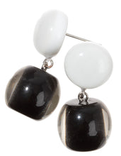 Load image into Gallery viewer, ZSISKA Design Colourful Beads Earrings - Ivory & Navy