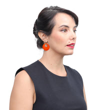 Load image into Gallery viewer, ZSISKA DESIGN - SHORT HOOK EARRING - CIRCLE - EARRING - COLOURFUL STATEMENT