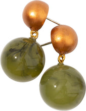 Load image into Gallery viewer, ZSISKA DESIGN Isla 2-Bead Pin Earrings