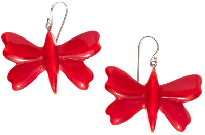 ZSISKA Design Ole 1-Bead Earrings - Crimson