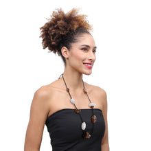 Load image into Gallery viewer, ZSISKA DESIGN - ADJUSTABLE CORD - 10 BEAD - NECKLACE - ORGANIC