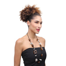 Load image into Gallery viewer, ZSISKA DESIGN - ADJUSTABLE CORD - 15 BEAD - NECKLACE - ORGANIC