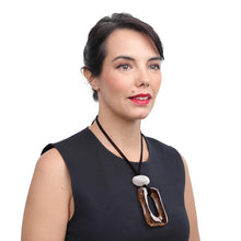 Load image into Gallery viewer, ZSISKA DESIGN - ADJUSTABLE CORD - RECTANGLE - PENDANT - ORGANIC