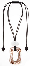 Load image into Gallery viewer, ZSISKA DESIGN - ADJUSTABLE CORD - RECTANGLE - PENDANT - ORGANIC