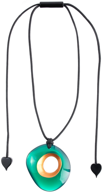 ZSISKA DESIGN Crescence 1-Bead Adjustable Pendant
