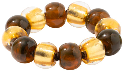 ZSISKA DESIGN Radiance Bracelet — Amber Tiger & Gold Foil