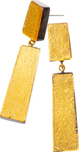 Load image into Gallery viewer, ZSISKA Design Radiance 2-Bead Earrings - Gold Foil