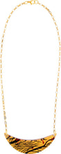 Load image into Gallery viewer, ZSISKA DESIGN Autumn 1-Bead Adjustable Necklace — Metallic Gold Black