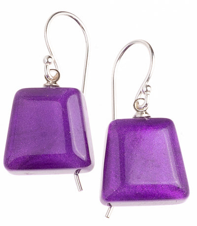 ZSISKA Design Luz 1-Bead Earrings - Amethyst