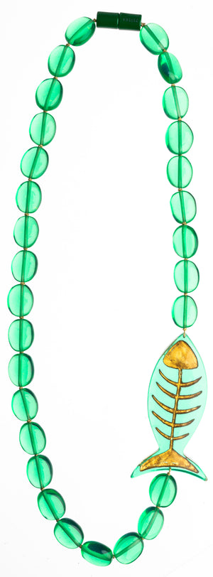 ZSISKA Design Pisce 30-Bead Necklace - Emerald