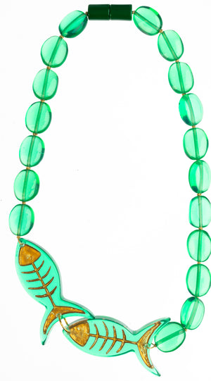 ZSISKA Design Pisce 20-Bead Necklace - Emerald
