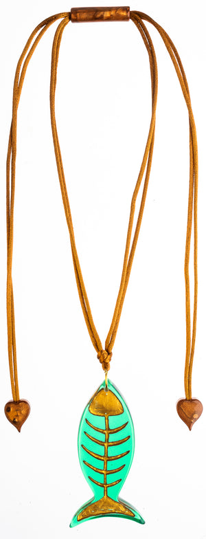 ZSISKA Design Pisce 1-Bead Pendant - Emerald