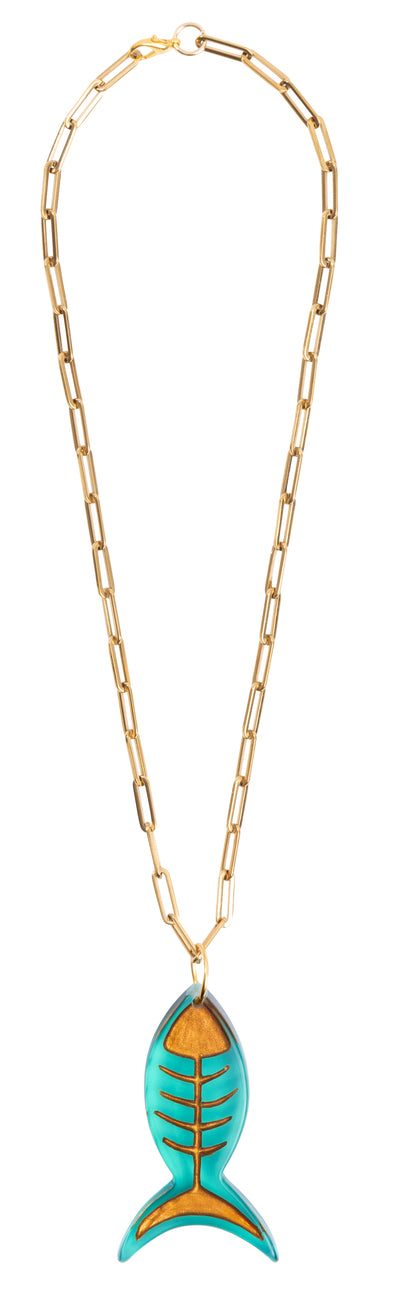 ZSISKA Design Pisce 1-Bead Pendant - Emerald