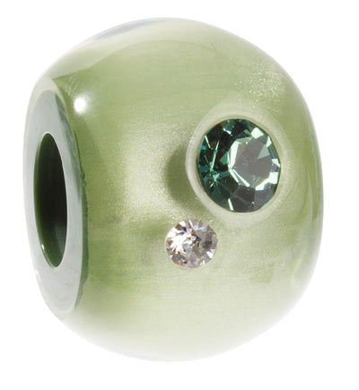 BLISS BY ZSISKA - BLISS BEAD - BLISS BEAD - LUXX - PISTACHIO GREEN WITH CRYSTALS