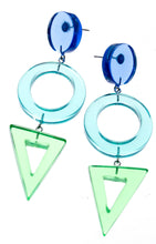 Load image into Gallery viewer, PRUE BY ZSISKA - PIN EARRING - 3 BEAD - EARRING - GEO