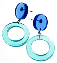 Load image into Gallery viewer, PRUE BY ZSISKA - PIN EARRING - 2 BEAD - EARRING - GEO