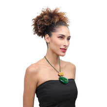 Load image into Gallery viewer, PRUE by ZSISKA - PENDANT - PYRITE - Model Photo