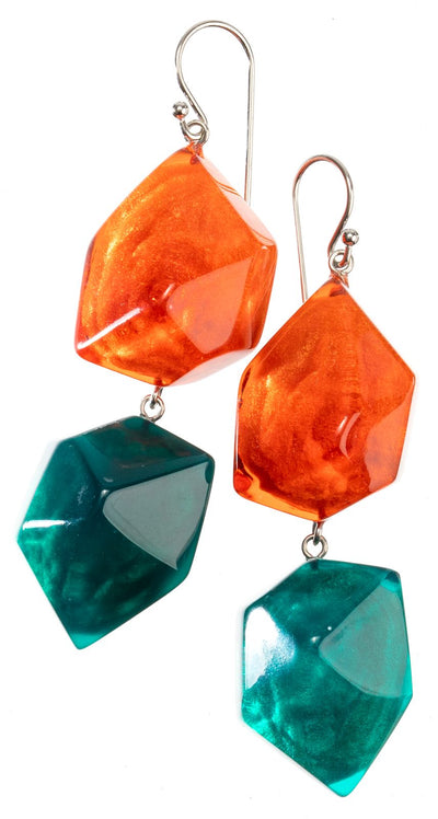 PRUE by ZSISKA Rock Candy 2-Bead Short Hook Earrings