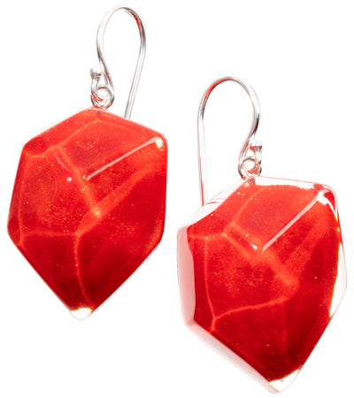 PRUE by ZSISKA Rock Candy 1-Bead Earrings - Crimson
