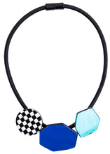 Load image into Gallery viewer, PRUE by ZSISKA Checkmate 3-Bead Necklace - Crimson & Rose