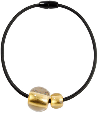 Precious Necklace - 2 Beads - Gold - ZSISKA