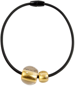 Precious Necklace - 2 Beads - Gold - ZSISKA