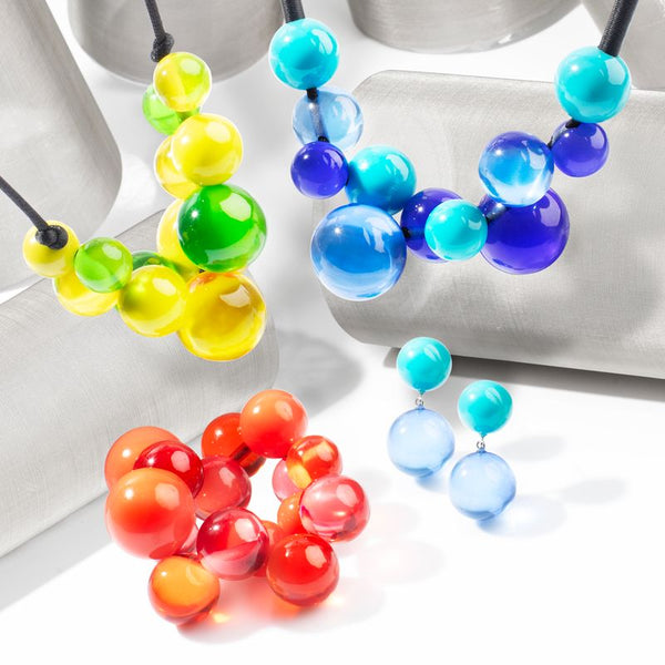 BAUBLE collection by PRUE by ZSISKA - glossy spherical beads in vibrant candy colours