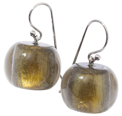BLISS by ZSISKA Glitz Series Earrings — Green-gold foil
