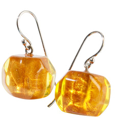 BLISS by ZSISKA - EARRING in Amber yellow facet - MUSEE Series