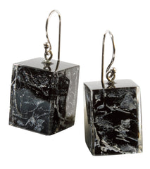 BLISS by ZSISKA - EARRING in Silver metallic marble - MUSEE Series