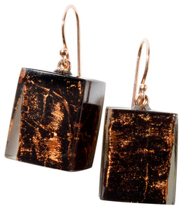 BLISS by ZSISKA - EARRING in Copper metallic marble - MUSEE Series