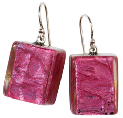 BLISS BY ZSISKA - SHORT HOOK EARRING - MUSEE - MAGENTA