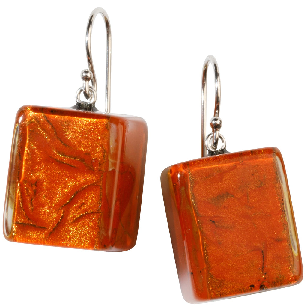 BLISS BY ZSISKA - SHORT HOOK EARRING - MUSEE - ORANGE