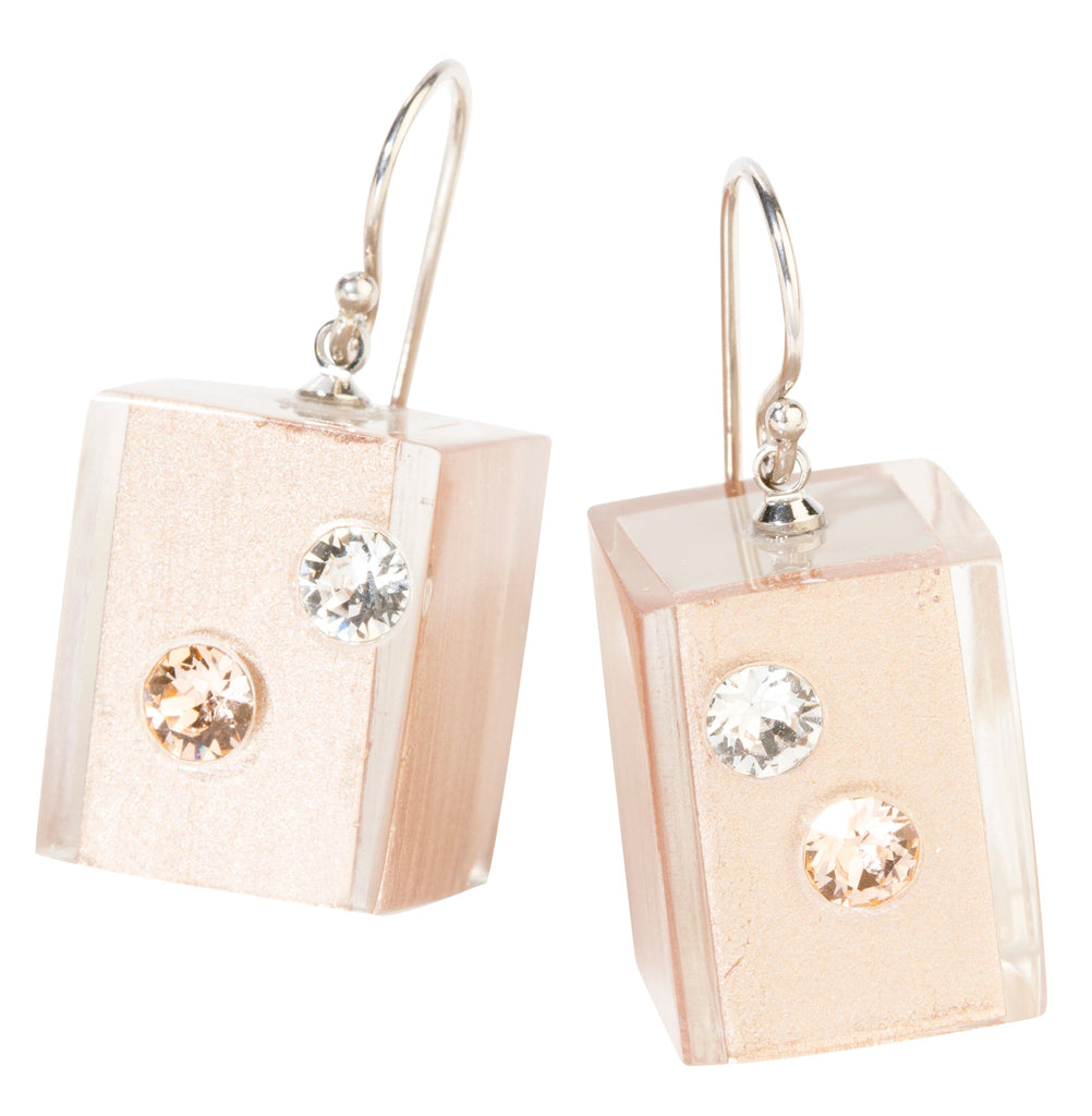 BLISS by ZSISKA - EARRING in Champagne with crystals - LUXX Series