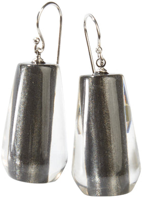 BLISS BY ZSISKA - SHORT HOOK EARRING - MUSEE - ANTHRACITE