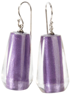 BLISS BY ZSISKA - SHORT HOOK EARRING - MUSEE - PURPLE