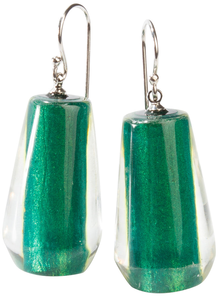 BLISS BY ZSISKA - SHORT HOOK EARRING - MUSEE - GREEN