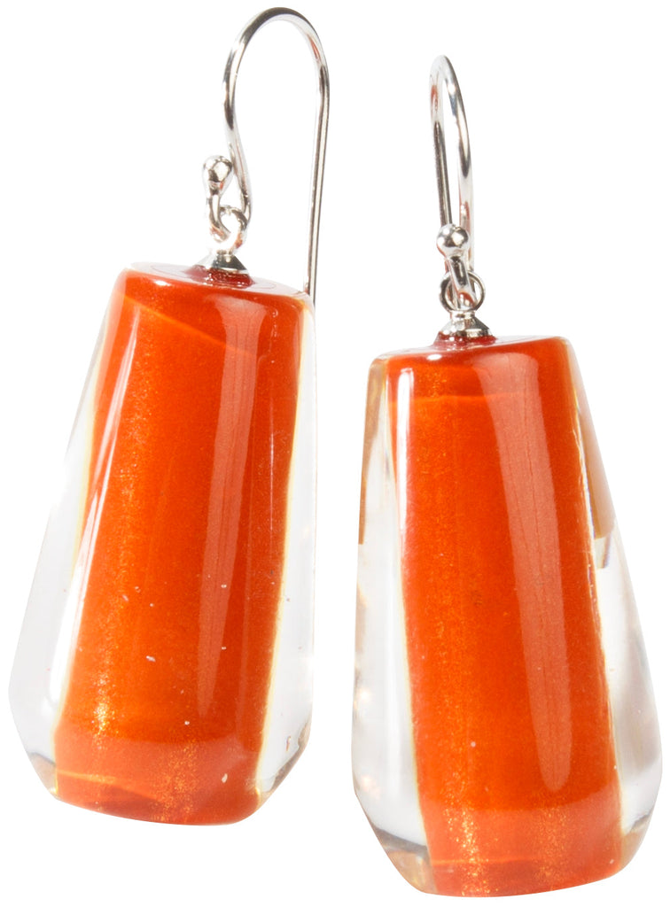 BLISS BY ZSISKA - SHORT HOOK EARRING - MUSEE - ORANGE